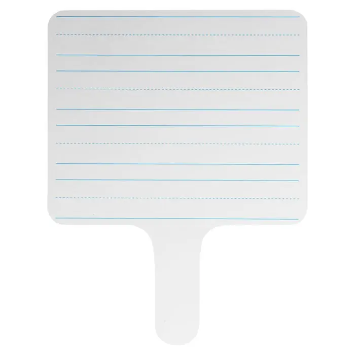 Money Back Guarantee Flipside Two Sided Rectangle Lined/Blank Dry Erase Paddles, Pack of 24